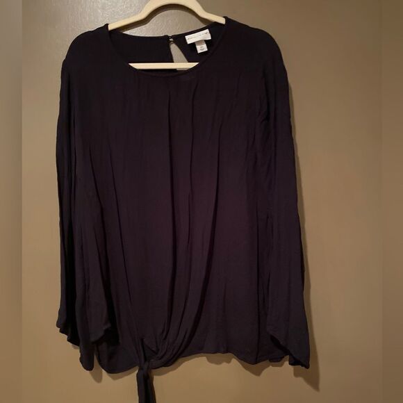 Ava & Viv Black Plus Size Top Shirt Size 2X - Picture 2 of 6
